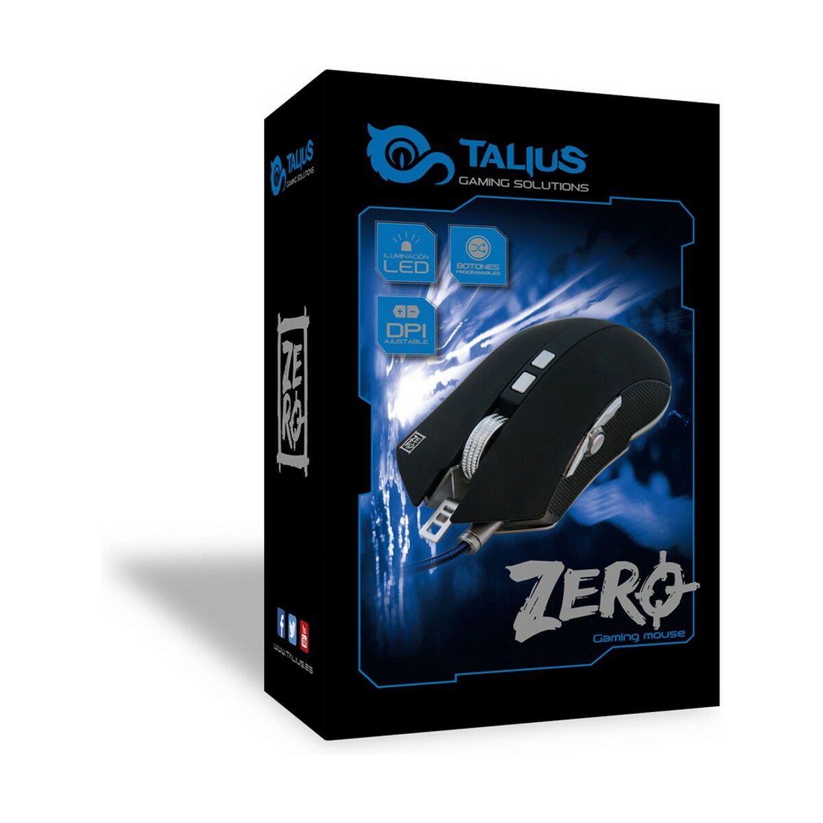 Herní myš Talius ZERO Černý 4000 dpi